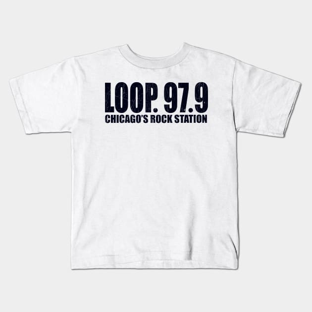 Retro 1977 The Loop Radio Kids T-Shirt by GekNdangSugih